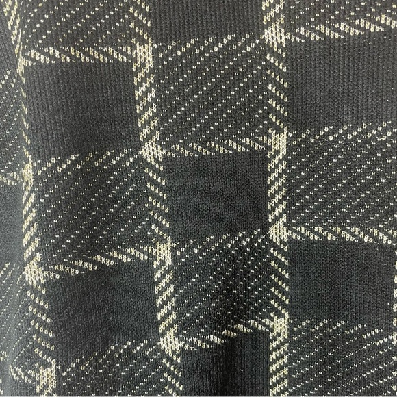 NWT ModCloth Plaid Swing Dress size 1X black gold short sleeve retro - Picture 4 of 10